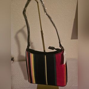 Striped Multicolor Shoulder Bag